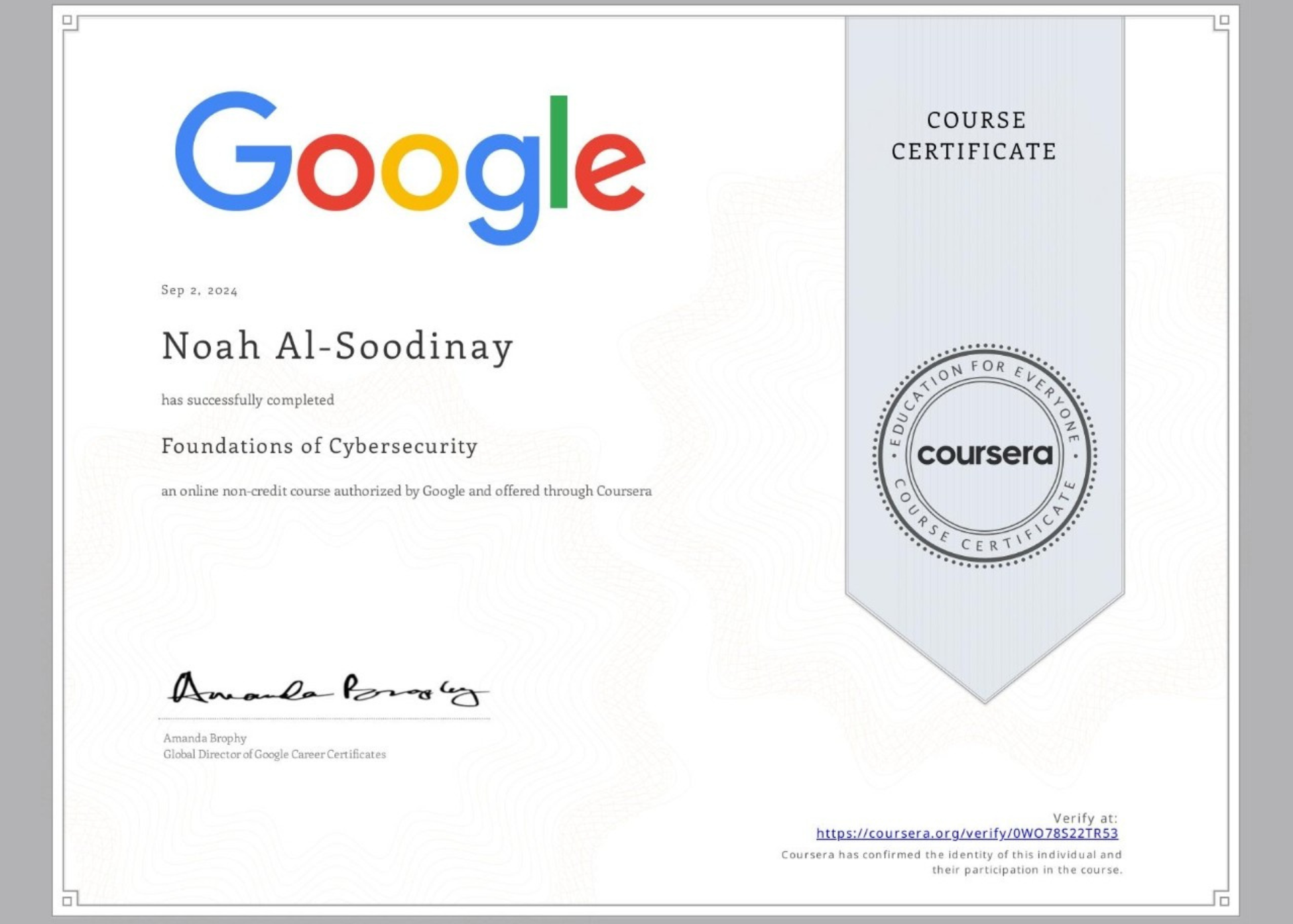 Foundations of Cybersecurity