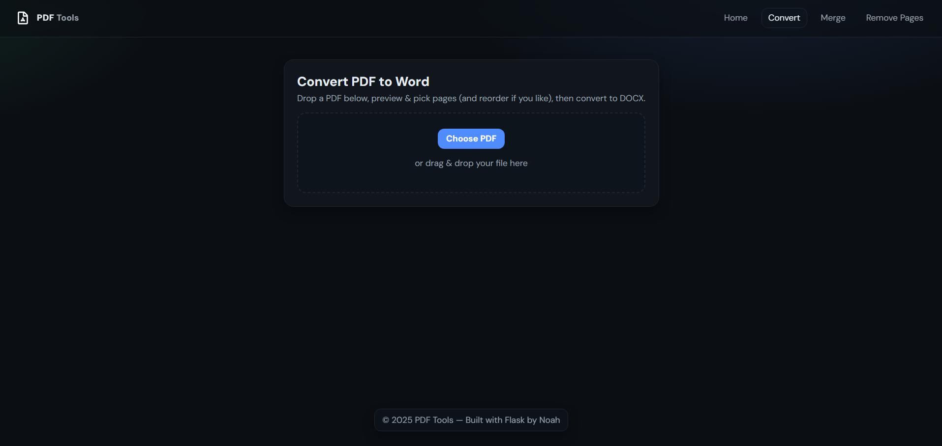 PDF Tools Project